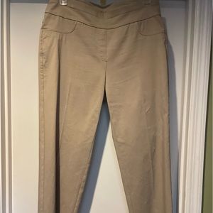 Ruby Rd Tan Classic Slacks/Pants w Wide Waistband in Exc Worn Once Condition 16W